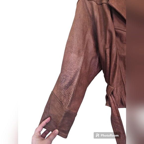 Vintage Adventure Bound Originals Wilsons Leather Jacket Brown Men’s Size Large - Picture 5 of 6